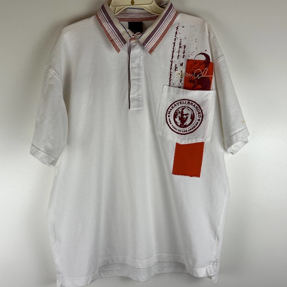 Makaveli Other - Tupac Shakur Makavelli Brand Polo-Style Shirt, Size Large, Mens
